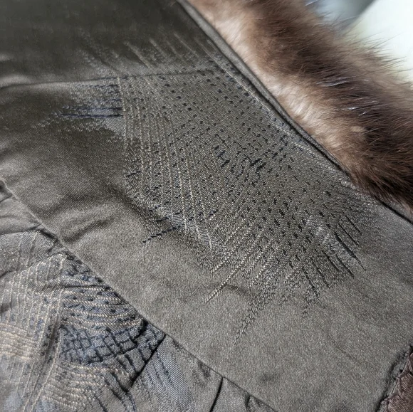 *SOLD* Vintage The Halle Bros. Co. Mink Fur Stole Wrap Boho Wedding - Picture 10 of 12